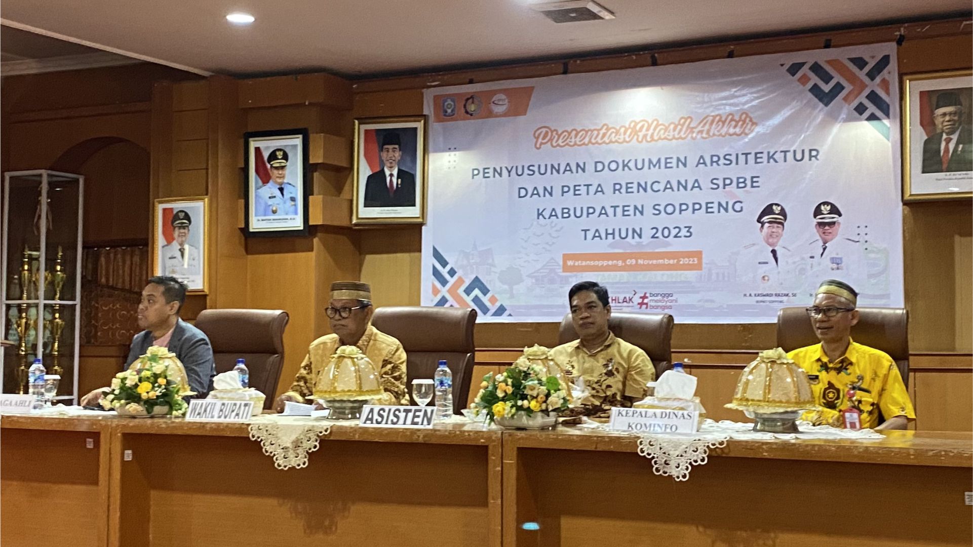 Kabupaten Soppeng - Presentasi Hasil Akhir Penyusunan Dokumen Arsitektur dan Peta Rencana SPBE Kabupaten Soppeng 2023